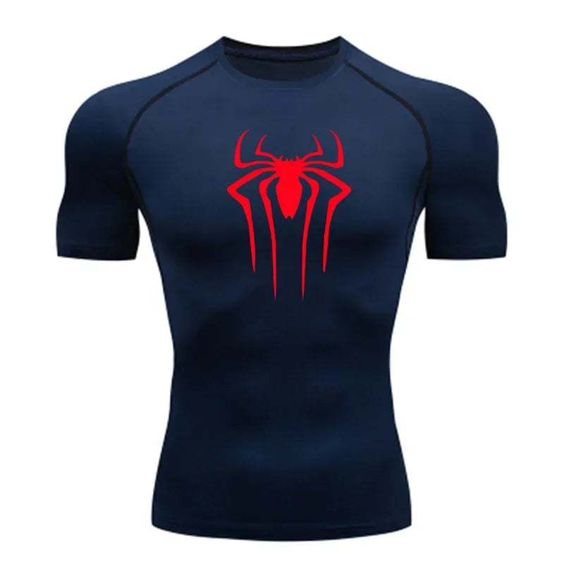 New Compression Shirt Men Fitness Gym Super Hero Sport Running T-Shirt Rashgard Tops Tee Quick Dry Short Sleeve T-Shirt for Men