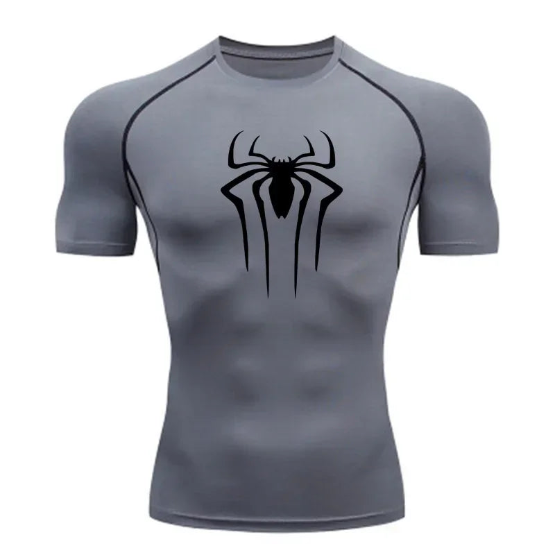 New Compression Shirt Men Fitness Gym Super Hero Sport Running T-Shirt Rashgard Tops Tee Quick Dry Short Sleeve T-Shirt for Men