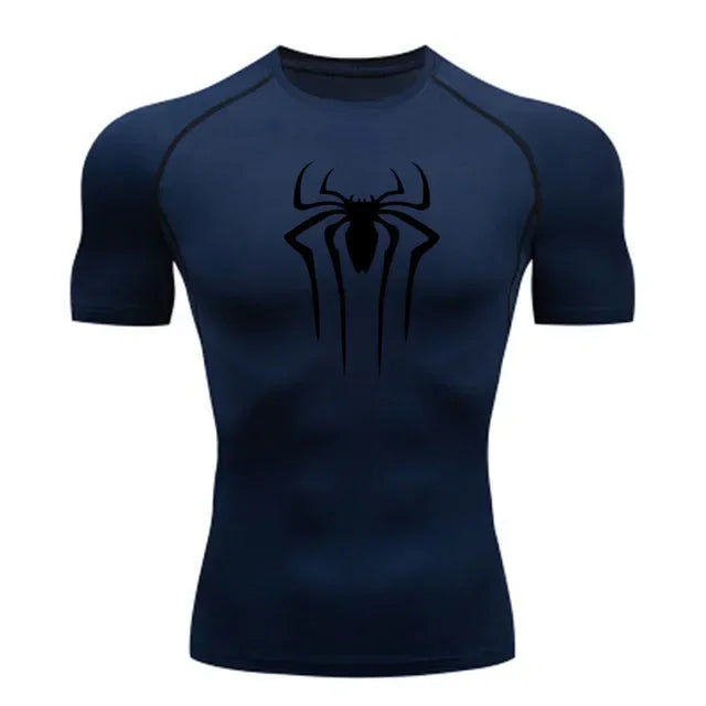 New Compression Shirt Men Fitness Gym Super Hero Sport Running T-Shirt Rashgard Tops Tee Quick Dry Short Sleeve T-Shirt for Men